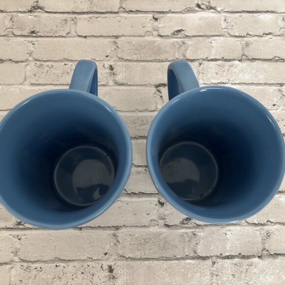 2009 Universal Studios Embossed Blue Ceramic Mug Lot Of 2 16oz - Picture 4 of 5